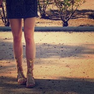 Gold Gladiator Sandals